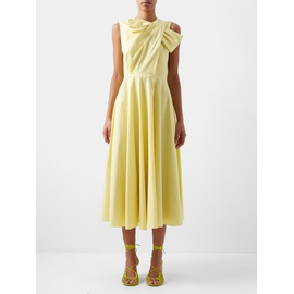 Roksanda Brigitte bow-shoulder cotton midi dress 1485275