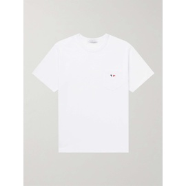 MAISON KITSUNEE Logo-Appliqued Cotton-Jersey T-Shirt 10163292707055282