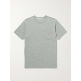 MAISON KITSUNEE Logo-Appliqued Cotton-Jersey T-Shirt 10163292707056211
