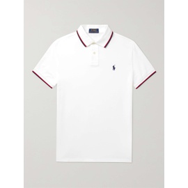 폴로 랄프 로렌 Polo RALPH LAUREN Slim-Fit Contrast-Tipped Cotton-Pique Polo Shirt 11452292645878420