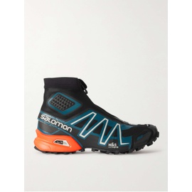 살로몬 S알로 ALOMON Snowcross Advanced Rubber-Trimmed Mesh Running High-Top Sneakers 13452677151381369