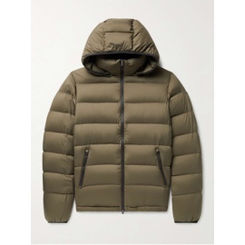 HERNO 에르노 Army green Quilted Nylon Hooded Down Jacket 1160230610