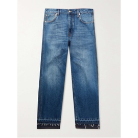 알렉산더맥퀸 ALEXANDER MCQUEEN Blue Straight-Leg Layered Frayed Jeans 1160215494