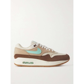 Leather and Hemp Sneakers,NIKE Brown Air Max 1 Suede 1160221926