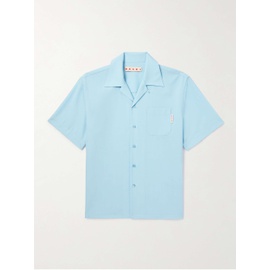 마르니 MARNI Light blue Camp-Collar Wool Shirt 1647597293267268