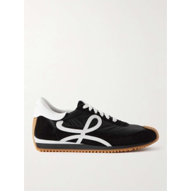 로에베 LOEWE Flow Runner Leather-Trimmed Suede and Nylon Sneakers 1647597295451895