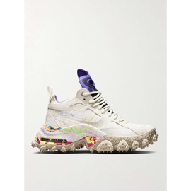 NIKE + 오프화이트 Off-White Terra Forma Suede-Trimmed Mesh and Rubber Sneakers 1647597303898480