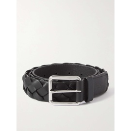 MULBERRY Black 4cm Braided Leather Belt 1160227435