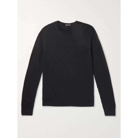 톰포드 TOM FORD Black Slim-Fit Wool Sweater 1160199426