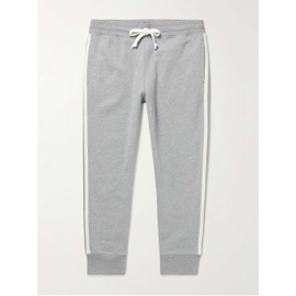 KINGSMAN Tapered Striped Cotton and Cashmere-Blend Jersey Sweatpants 27086482323512906