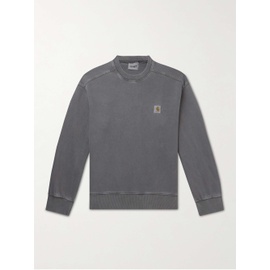 CARHARTT WIP Nelson Logo-Appliqued Garment-Dyed Cotton-Jersey Sweatshirt 29419655931995241