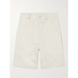 이자벨마랑 ISABEL MARANT Kilano Straight-Leg Organic Cotton and Linen-Blend Shorts 30629810019877042