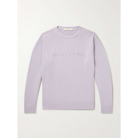 1017 알릭스 9SM 1017 ALYX 9SM Lilac Appliqued Cotton Sweater 1160199419