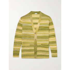 드리스 반 노튼 DRIES VAN NOTEN Yellow Space-Dyed Knitted Cardigan 1160199414