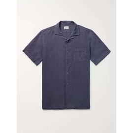 HARTFORD Camp-Collar Linen Shirt 3633577411950693