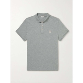 몽클레어 MONCLER Logo-Appliqued Cotton-Pique Polo Shirt 38063312418171559