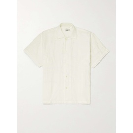 보디 BODE White Ric Rac-Trimmed Cotton and Silk-Blend Shirt 38063312418743845