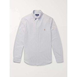 폴로 랄프 로렌 POLO RALPH LAUREN Slim-Fit Striped Cotton Oxford Shirt 4068790126487367