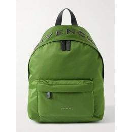 지방시 GIVENCHY Green Essential U Logo-Embroidered Nylon Backpack 42247633209029381