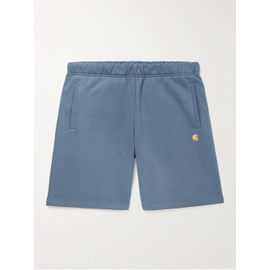 CARHARTT WIP Chase Straight-Leg Logo-Embroidered Cotton-Blend Jersey Shorts 43769801095630046