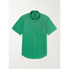 폴로 랄프 로렌 POLO RALPH LAUREN Slim-Fit Logo-Embroidered Cotton Oxford Shirt 43769801095793391