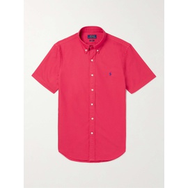 폴로 랄프 로렌 POLO RALPH LAUREN Slim-Fit Button-Down Collar Logo-Embroidered Cotton Oxford Shirt 43769801095822355