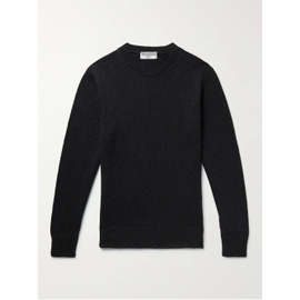 OFFICINE GEENEERALE Black Marco Cotton and Linen-Blend Sweater 1160199429