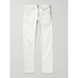 톰포드 TOM FORD White Slim-Fit Garment-Washed Selvedge Jeans 1160215497
