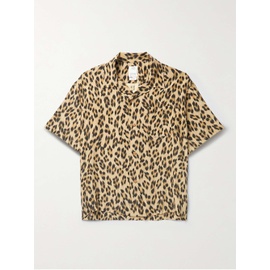 비즈빔 VISVIM Leopard print Caban Camp-Collar Leopard-Print Silk Shirt 43769801096186099