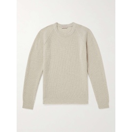 JOHN SMEDLEY Beige Upson Ribbed Recycled Cashmere and Merino Wool-Blend Sweater 1160199437