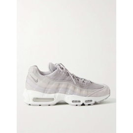 NIKE Air Max 95 Panelled Nubuck, Suede, Mesh and Canvas Sneakers 45666037504718257