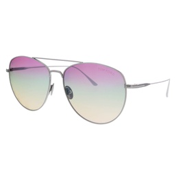 톰포드 Tom Ford Shiny Palladium Aviator Sunglasses 6610139283588