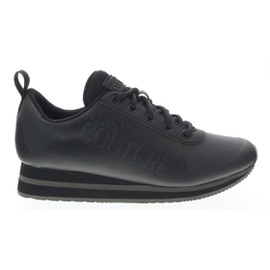 베르사체 진 꾸뛰르 베르사체 Versace Jeans Couture Black Signature Heel Sneakers 6559295930500