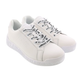 베르사체 진 꾸뛰르 베르사체 Versace Jeans Couture White Signature Print Lace Up Sneakers- 6613127856260