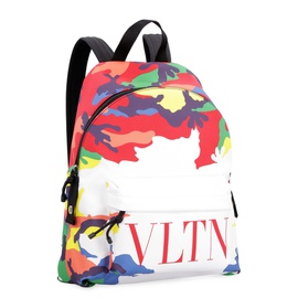 Fabric backpack with logo - 발렌티노 Valentino Garavani 6634182836356