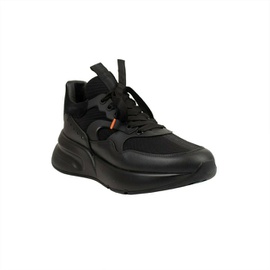 알렉산더맥퀸 ALEXANDER MCQUEEN Black Leather Oversized Runner Sneakers 6605530071172