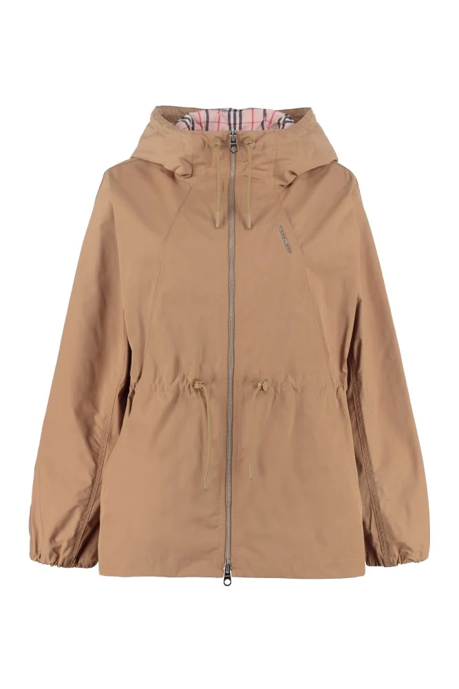 버버리 Burberry Hooded techno fabric raincoat 6842415612036