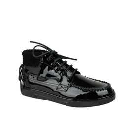 생로랑 Saint Laurent Mens Black Patent Leather Hi Top Sneakers 471749 1000 (40 EU / 7 US) 6810733609092