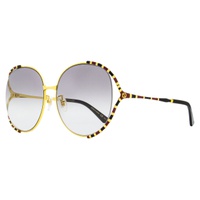 구찌 Gucci Oversize Sunglasses GG0595S 006 Gold/Black 64mm 595 6610140790916