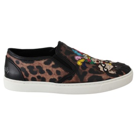돌체앤가바나 Dolce & Gabbana Leather Leopard #dgfamily Loafers Womens Shoes 6581612183684