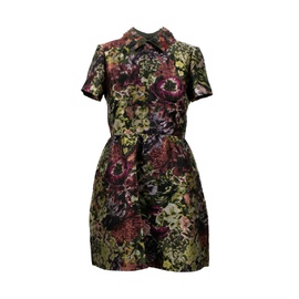 발렌티노 VALENTINO Multi-Color Floral Print Silk Blend Dress 5085688594564