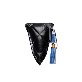 몽클레어 Moncler Genius 1952 Womens Leather Twisted Pouch Bag Black 6604546605188