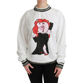 돌체앤가바나 Dolce & Gabbana White Pig of the Year Pullover Sweater 6831790030980