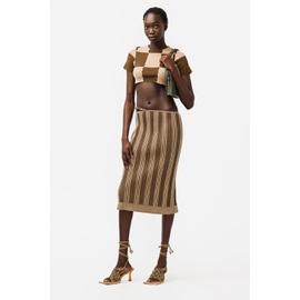 자크뮈스 JACQUEMUS La Jupe Gelato Skirt in Multi Brown 221KN062-2045-080-36