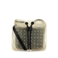 Alexander Mcqueen Two-tone Leather And Tulle Nebula Crossbody Bag