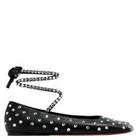 Amina Muaddi Ane Crystal Embellished Ballerina Flats