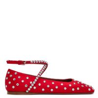 Amina Muaddi Ane Crystal Embellished Ballerina Flats
