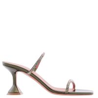 Amina Muaddi Gilda Crystal Embellished Sandals