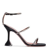 Amina Muaddi Glida Rhinestone Embellished Sandals