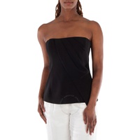 Anine Bing Ladies Black Halle Viscose-Crepe Top